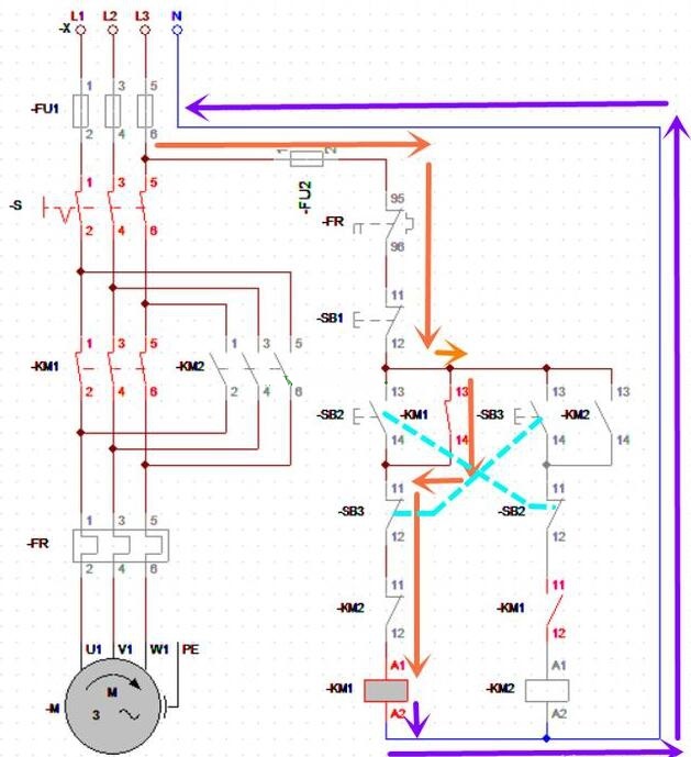电工证报考条件-三相交流电动机正反转互锁电路的分析